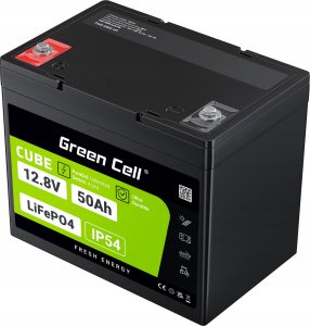 Green Cell Green Cell CUBE Akumulator LiFePO4 50Ah 12.8V 640Wh Litowo-Żelazowo-Fosforanowy do Kampera, Wózka golfowego,Elektrowni wiatrowej 3