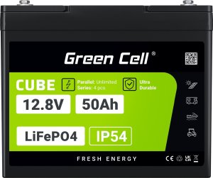 Green Cell Green Cell CUBE Akumulator LiFePO4 50Ah 12.8V 640Wh Litowo-Żelazowo-Fosforanowy do Kampera, Wózka golfowego,Elektrowni wiatrowej 5