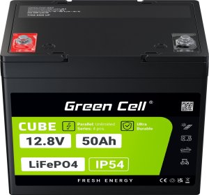 Green Cell Green Cell CUBE Akumulator LiFePO4 50Ah 12.8V 640Wh Litowo-Żelazowo-Fosforanowy do Kampera, Wózka golfowego,Elektrowni wiatrowej 7