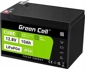 Green Cell CUBE Akumulator LiFePO4 10Ah 12.8V 128Wh Litowo-Żelazowo-Fosforanowy do zasilania i oświetlenia awaryjnego, central 3