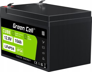 Green Cell CUBE Akumulator LiFePO4 10Ah 12.8V 128Wh Litowo-Żelazowo-Fosforanowy do zasilania i oświetlenia awaryjnego, central 4