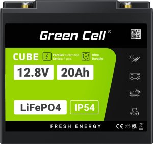 Green Cell Green Cell CUBE akumulator LiFePO4 20Ah 12.8V 256Wh Litowo-Żelazowo-Fosforanowy do Traktorka, Kosiarki, Pojazdów elektrycznych 5