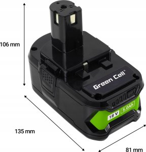 Green Cell Akumulator do Ryobi ONE+ 18V 5Ah (PTRY18V5) 6