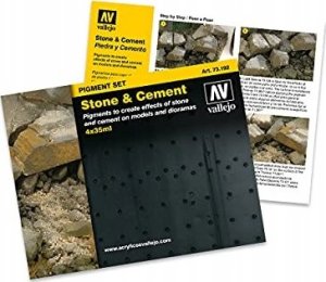 Vallejo : 73.192 - Pigment Set -Stone & Cement (4x35 ml) 2