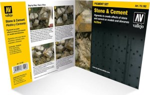 Vallejo : 73.192 - Pigment Set -Stone & Cement (4x35 ml) 3