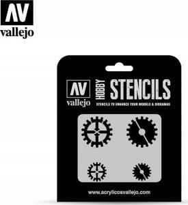 Vallejo Vallejo: ST-SF001 - Stencils - Gear Markings 1