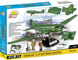 Cobi COBI 5743 Historical Collection WWII Samolot transportowy Douglas C-47 Skytrain (Dakota) 896 klocków 3