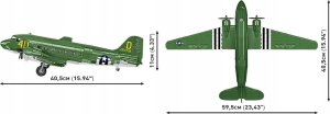 Cobi COBI 5743 Historical Collection WWII Samolot transportowy Douglas C-47 Skytrain (Dakota) 896 klocków 5