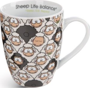 NICI NICI 49683 Kubek porcelanowy Wooly Gang 310ml, papierowa banderola 1