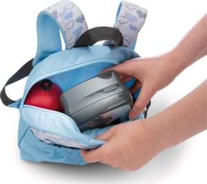 NICI NICI 49852 Plecak 21x26cm niebieski + maskotka Panda czerwona 25cm 4