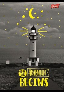 MAJEWSKI Zeszyt A5 60k krata laminowany Adventure p10, mix cena za 1 szt 4