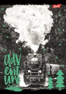 MAJEWSKI Zeszyt A5 60k krata laminowany Adventure p10, mix cena za 1 szt 5