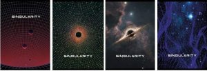 MAJEWSKI Zeszyt A5 80k linia laminowany Singularity p10, mix cena za 1 szt 6