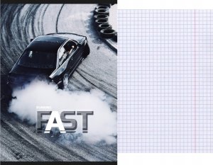 MAJEWSKI Zeszyt A5 60k krata laminowany Drift p10, mix cena za 1 szt 2