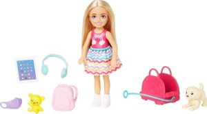 Lalka Barbie Mattel Chelsea - W podróży (HJY17) 5