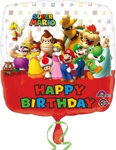 AMSCAN Balon foliowy Mario Urodziny standard 43cm 3200901 1