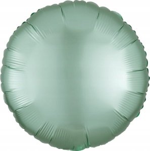 AMSCAN Balon foliowy Lustre Mint Green okrągły 43cm 9914107 1