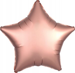 AMSCAN Balon foliowy Lustre Rose Copper gwiazda 48cm 9914133 1