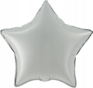 AMSCAN Balon foliowy Lśniący srebrny gwiazda 48cm 9914127 2