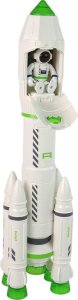 LeanToys Rakieta Kosmiczna Kosmos Kosmonauta Dym Dźwięk Światła 2