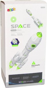LeanToys Rakieta Kosmiczna Kosmos Kosmonauta Dym Dźwięk Światła 4