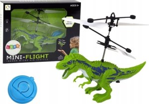 LeanToys Latający Dinozaur Helikopter Sterowany Ręką Zielony 1