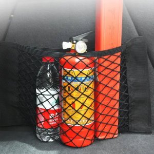 LeanToys Siatka Do Bagażnika Auta Organizer Torba Na Rzep Mocna Kieszeń 60x25cm 3