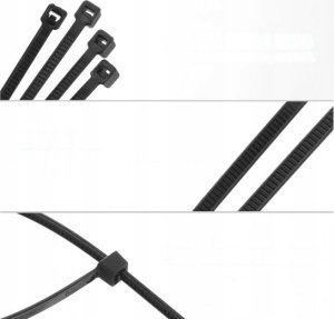 Organizer LeanToys Opaski Zaciskowe Kablowe Do Kabli Ziperki Trytki Trytytki 300x4,8 MM 2