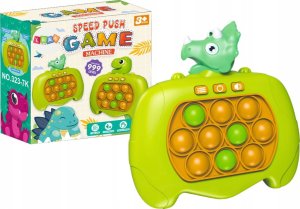 LeanToys Gra Zręcznościowa Pop-It Konsola 999 Poziomów Dinozaur Zielona A 1