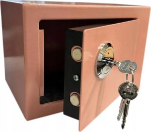 ExtraLink EXTRALINK HOME SEJF DOMOWY BIUROWY SKRYTKA NA KLUCZ MOCNY SOLIDNY KASA PANCERNA S-404-RÓŻOWY 2