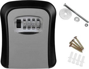 ExtraLink EXTRALINK HOME METALOWY SEJF SKRZYNKA SZAFKA KASETKA NA KLUCZE NA ŚCIANĘ KOD SZYFR S-410 2