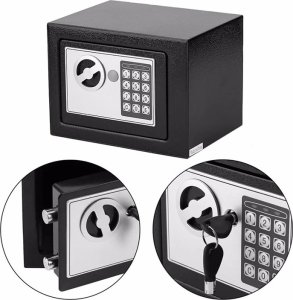 ExtraLink EXTRALINK HOME SEJF NA ZAMEK ELEKTRONICZNY CYFROWY SZYFR KASETKA PANCERNA KLUCZE S-406 11