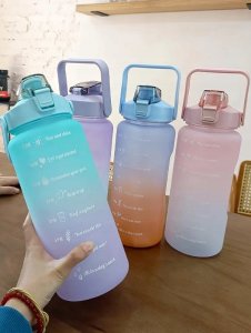 ExtraLink EXTRALINK BUTELKA MOTYWACYJNA BIDON NA WODĘ 2000ML ZIEL-FIOLET BUT-190 4