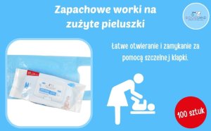 Bocioland 0182 WORECZKI NA ZUŻYTE PIELUCHY 10SZT BL018 9