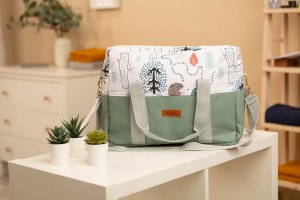 Sensillo TORBA DO WÓZKA EKOSKÓRA JEŻE SZMARAGDOWY 5