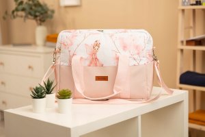 Sensillo Torba do wózka Wróżki różowa 7
