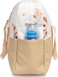 Sensillo TORBA DO WÓZKA EKOSKÓRA KRÓLICZKI BEŻOWE 2