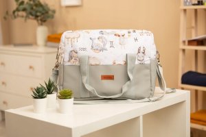 Sensillo TORBA DO WÓZKA EKOSKÓRA ZODIAK SZARY 5
