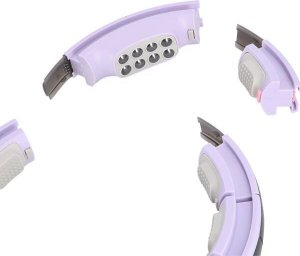 HMS ZESTAW HULA HOP MAGNETYCZNY VIOLET HHM13 Z LICZNIKIEM HMS + PAS WYSZCZUPLAJĄCY BR163 BLACK 18