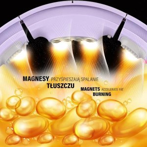 HMS ZESTAW HULA HOP MAGNETYCZNY VIOLET HHM13 Z LICZNIKIEM HMS + PAS WYSZCZUPLAJĄCY BR163 BLACK 7