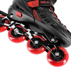 Rolki Nils Extreme NA18811A rekreacyjne regulowane czarne r. 34-38 5