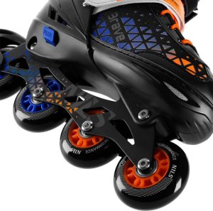 Rolki Nils Extreme NH18190A ŁYŻWOROLKI 4w1 BRAVE NIEBIESKO-POMARAŃCZOWY ROZM. S(29-33) Z WYM. PŁ. HOKEJOWĄ NILS EXTREME 6