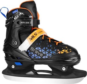 Rolki Nils Extreme NH18190A ŁYŻWOROLKI 4w1 BRAVE NIEBIESKO-POMARAŃCZOWY ROZM. S(29-33) Z WYM. PŁ. HOKEJOWĄ NILS EXTREME 10