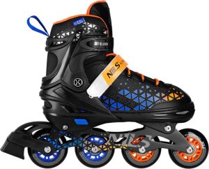 Rolki Nils Extreme NH18190A z wymienną płozą regulowane czarne r. 34-38 1