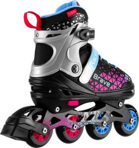 Rolki Nils Extreme NH18190A z wymienną płozą regulowane czarne r. 29-33 3