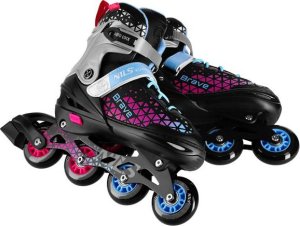 Rolki Nils Extreme NH18190A z wymienną płozą regulowane czarne r. 29-33 4