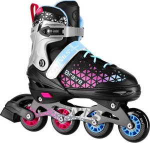 Rolki Nils Extreme NH18190A z wymienną płozą regulowane czarne r. 29-33 10