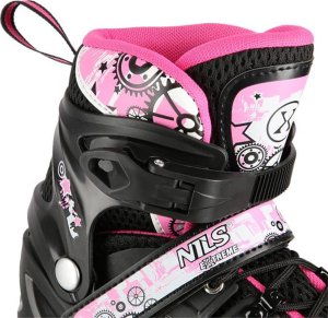 Rolki Nils Extreme NH10905 z wymienną płozą regulowane czarne r. 31-34 6