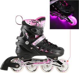 Rolki Nils Extreme NH10905 z wymienną płozą regulowane czarne r. 31-34 7