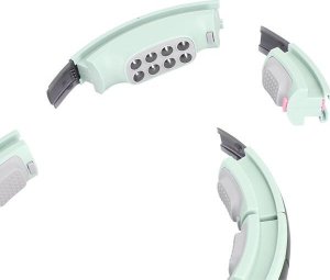 HMS ZESTAW HULA HOP MAGNETYCZNY GREEN HHM13 Z LICZNIKIEM HMS + PAS WYSZCZUPLAJĄCY BR163 BLACK 18